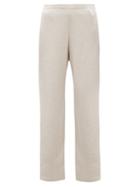 Matchesfashion.com The Row - Chuk Knitted Wide-leg Trousers - Womens - Beige