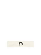 Matchesfashion.com Marine Serre - Crescent Moon Cotton Blend Headband - Womens - White