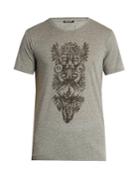 Balmain Totem-print Cotton-jersey T-shirt