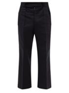 Maison Margiela - Wool And Cotton-blend Twill Trousers - Mens - Navy