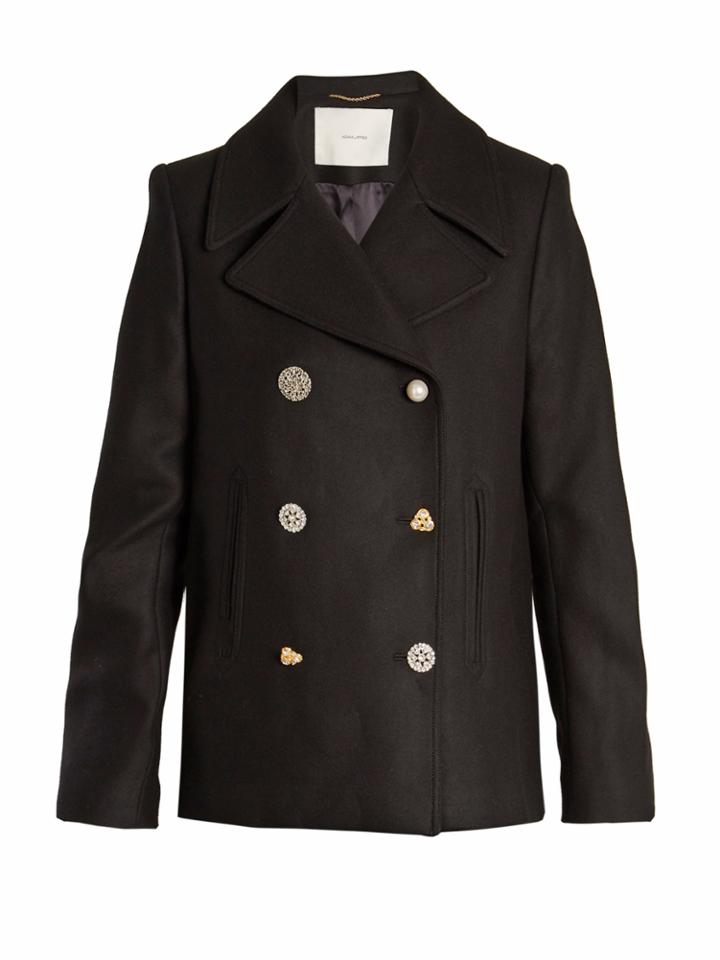 Adam Lippes Double-breasted Wool-blend Pea Coat