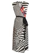 Marc Jacobs Contrast-print Sleeveless Jersey Wrap Dress