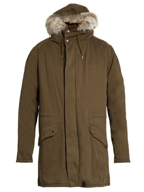 Yves Salomon Fur-lined Cotton-canvas Parka