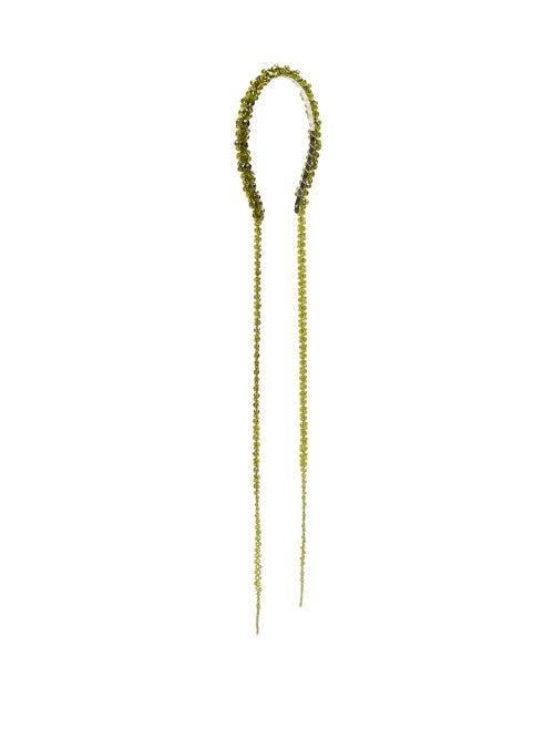 Matchesfashion.com Simone Rocha - Drip Crystal-embellished Headband - Womens - Green