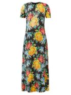 Matchesfashion.com Ashish - Floral Sequinned-georgette Maxi Dress - Womens - Black Multi