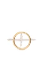 Matchesfashion.com Charlotte Chesnais - Saturn Silver And Gold Plated Ring - Womens - Gold
