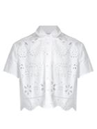 Redvalentino Sangallo Cropped Cotton Shirt