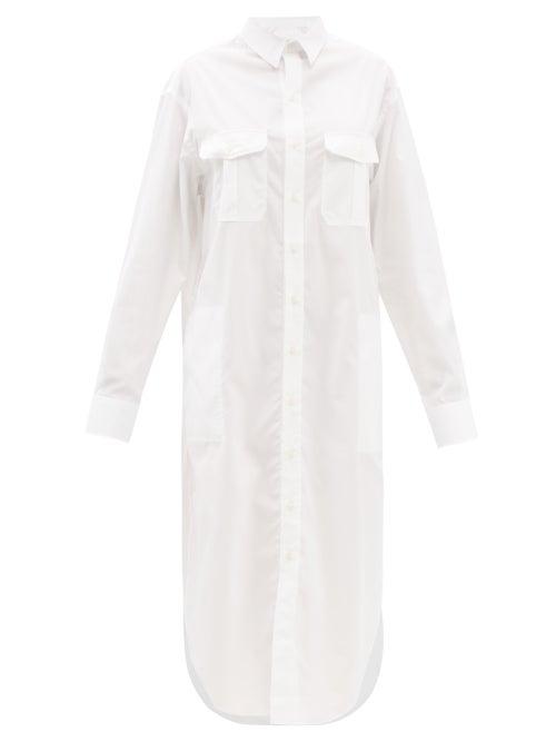 Wardrobe.nyc Wardrobe. Nyc - Release 06 Cotton Midi Shirt Dress - Womens - White