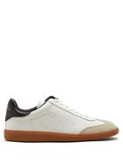 Isabel Marant Contrast-panel Low-top Leather Trainers