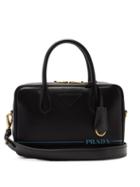 Matchesfashion.com Prada - Mirage Leather Bowling Bag - Womens - Black