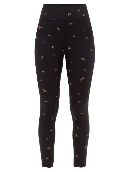 Matchesfashion.com The Upside - Ditsy Technical Jersey Leggings - Womens - Multi