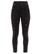 Matchesfashion.com The Upside - Ditsy Technical Jersey Leggings - Womens - Multi