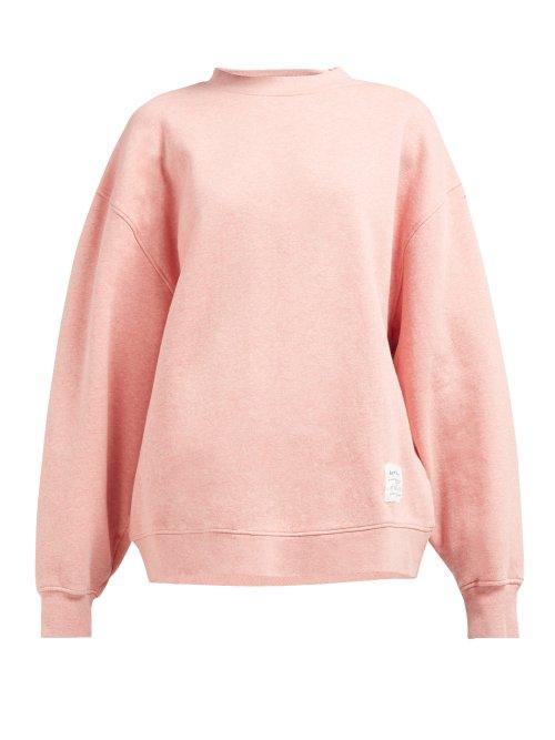 Matchesfashion.com Acne Studios - Fyona Loose Fit Cotton Jersey Sweatshirt - Womens - Pink
