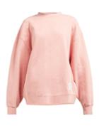 Matchesfashion.com Acne Studios - Fyona Loose Fit Cotton Jersey Sweatshirt - Womens - Pink
