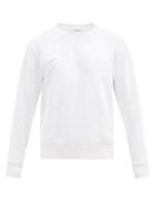 Matchesfashion.com Thom Browne - Tricolour-striped Cotton-jersey Sweatshirt - Mens - White