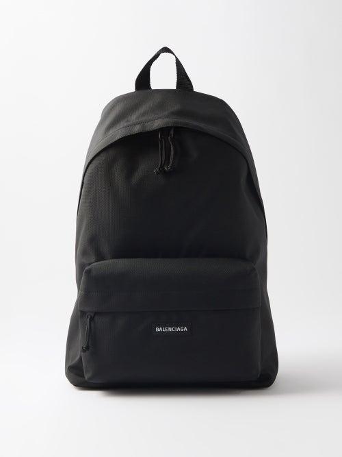 Balenciaga - Explorer Coated-nylon Backpack - Mens - Black