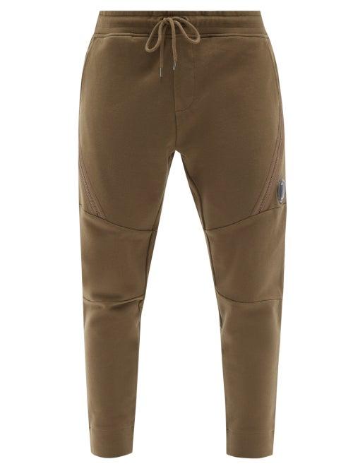 C.p. Company - Cotton-fleece Tapered-leg Track Pants - Mens - Green