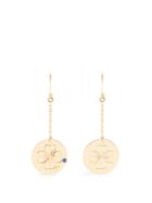 Aurélie Bidermann Fine Jewellery Clover Sapphire & Yellow-gold Earrings