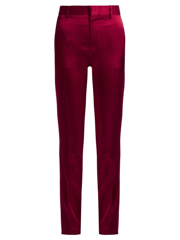 Haider Ackermann Kuiper Slim-leg Satin Trousers