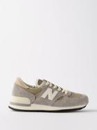 New Balance - Made In Usa 990v3 Mesh And Suede Trainers - Mens - Grey