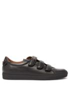 Matchesfashion.com Givenchy - Urban Street Velcro Leather Trainers - Mens - Black