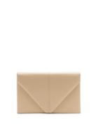 Matchesfashion.com Hunting Season - The Envelope Leather Clutch Bag - Womens - Beige