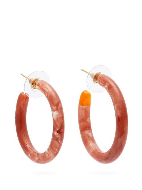 Matchesfashion.com Cult Gaia - Rhea Hoop Earrings - Womens - Pink