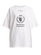 Matchesfashion.com Balenciaga - Logo Print Cotton Jersey T Shirt - Womens - White Black