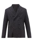 Matchesfashion.com The Gigi - Ziggy Double Breasted Wool Blend Jacket - Mens - Black