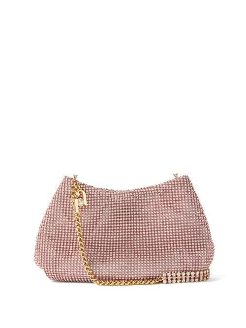 Rosantica - Alba Crystal-embellished Shoulder Bag - Womens - Pink