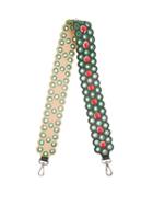 Matchesfashion.com Fendi - Strap You Spike Embellished Leather Bag Strap - Womens - Black Green