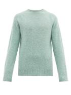 Matchesfashion.com Officine Gnrale - Brushed Wool Sweater - Mens - Blue