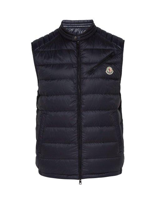 Matchesfashion.com Moncler - Arv Down Filled Gilet - Mens - Navy