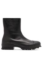 Matchesfashion.com Camperlab - Traktori Zipped Leather And Rubber Ankle Boots - Mens - Black