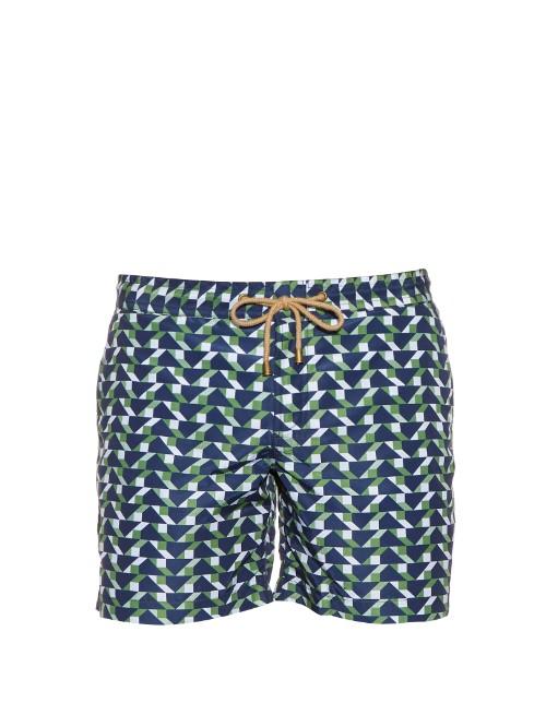 Thorsun Blocks-print Swim Shorts