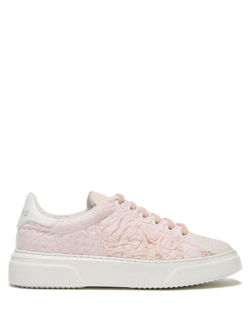 Matchesfashion.com By Walid - 19th Century Panelled Low Top Trainers - Womens - Light Pink