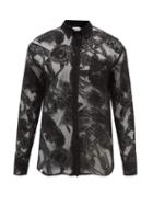 Charles Jeffrey Loverboy - Point-collar Cotton-blend Lace Shirt - Mens - Black