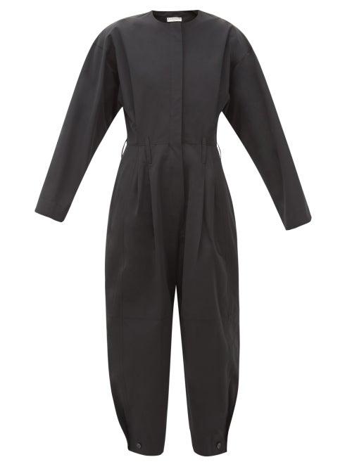 Matchesfashion.com Givenchy - Long-sleeve Taffeta Jumpsuit - Womens - Black