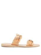 Matchesfashion.com Ancient Greek Sandals - Messinia Studded Leather Slides - Womens - Tan