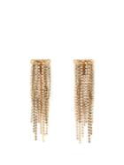 Lanvin Crystal-embellished Clip-on Fringed Earrings