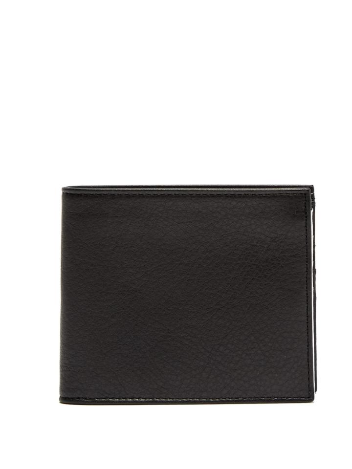 Maison Margiela Stitch Detail Leather Billfold Wallet