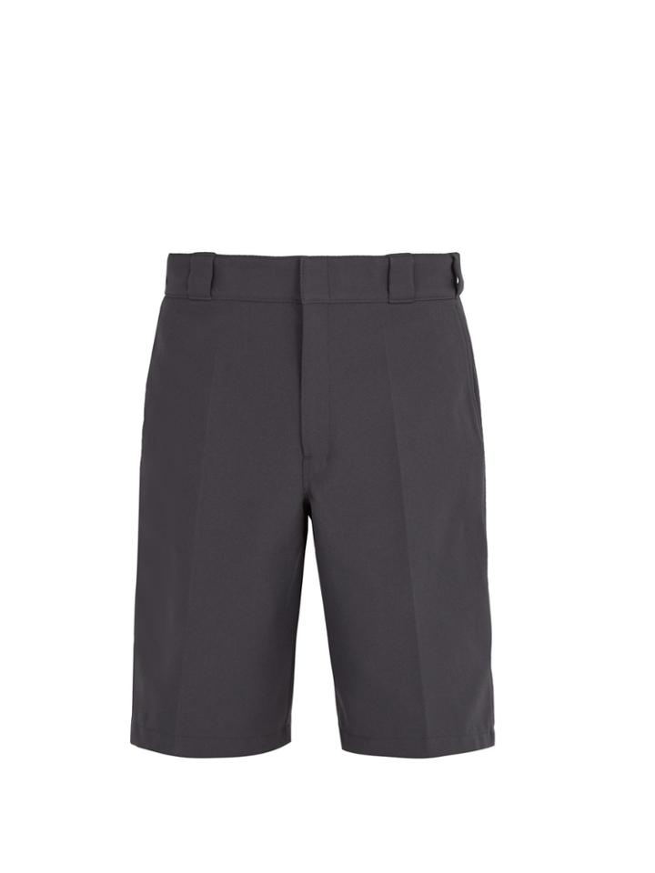 Prada Logo-embellished Pleat-detail Tailored Shorts