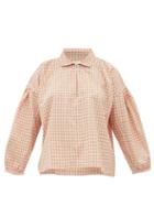 Matchesfashion.com Story Mfg - Amber Gingham Organic Cotton Shirt - Womens - Pink Multi
