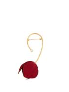 Matchesfashion.com Marni - Flora Fabric And Strass Brooch - Womens - Red