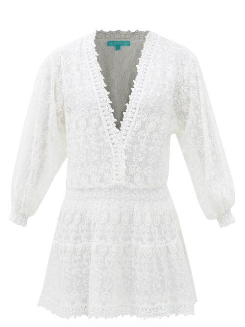 Melissa Odabash - Lara Crochet-lace Kaftan - Womens - White