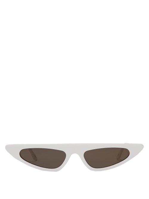 Matchesfashion.com Andy Wolf - Florence Cat Eye Sunglasses - Womens - White