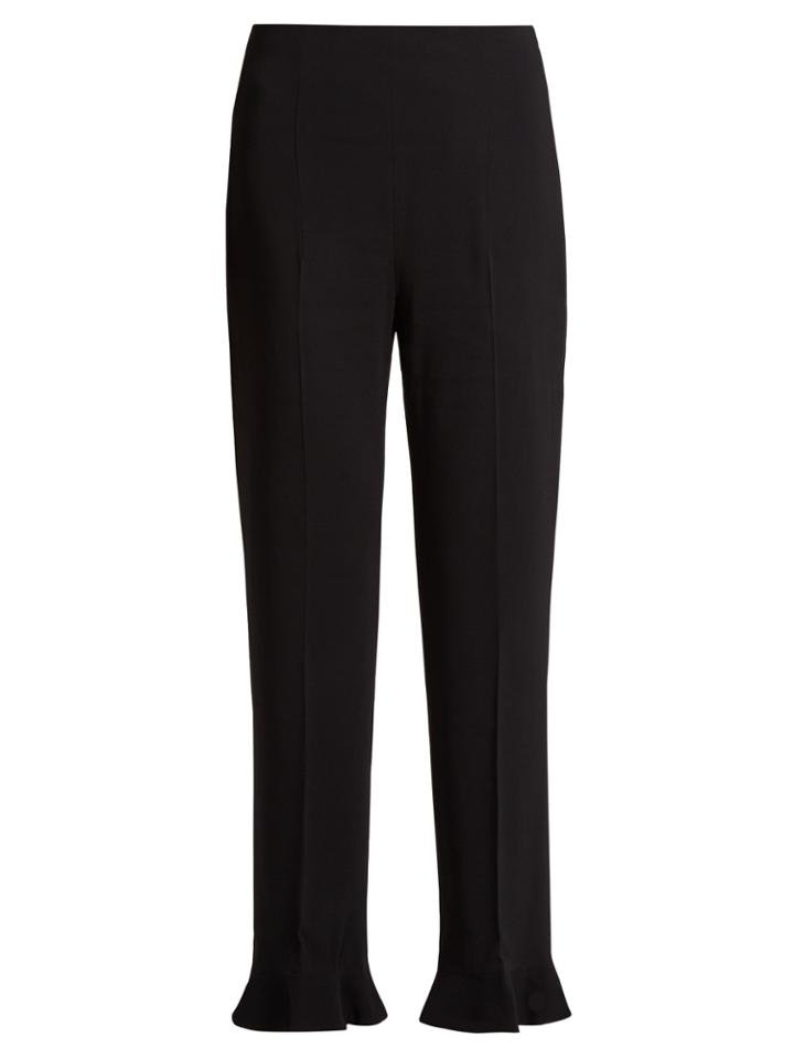 Altuzarra Ruffled-hem Cropped Trousers