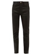 Matchesfashion.com Frame - Le Sylvie Leather Trousers - Womens - Black