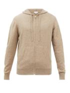 Sunspel - Hooded Cashmere Track Jacket - Mens - Beige