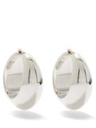 Jil Sander - Geometrical Sterling-silver Hoop Earrings - Womens - Silver
